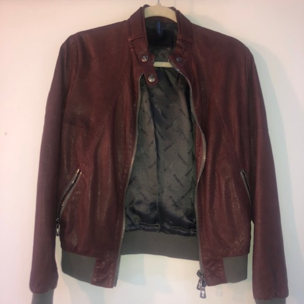 BENHEART Italian Leather bomber jacket